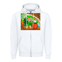White Coffee Cups St Patricks Day Tumbler Zipper Hoodie - BundleAndBundleShop