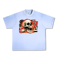Grape Ice firefighter skull Urban Heavy Tee - AdoDesignShop
