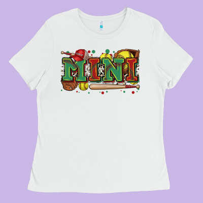 Mini Softball Ladies Tee Designed By Zillion Design Studio