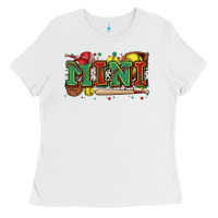 White mini softball Ladies Tee - Zillion Design Studio