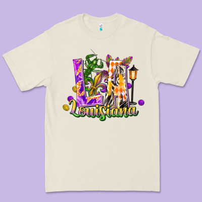 Louisiana La Mardi Gras Premium Tee Designed By Fadigitalartstudio