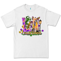 White louisiana la mardi gras Premium Tee - FaDigitalArtStudio
