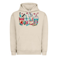 Pigment French Oak teacher coffee cups Urban Hoodie - OliviaCreatesArt