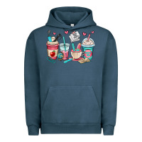 Pigment Midnight Navy teacher coffee cups Urban Hoodie - OliviaCreatesArt