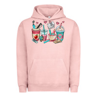 Pigment Salmon teacher coffee cups Urban Hoodie - OliviaCreatesArt