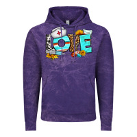 Cloud Purple love nurse western Vintage Hoodie - BundleAndBundleShop