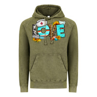 Vintage Olive love nurse western Vintage Hoodie - BundleAndBundleShop