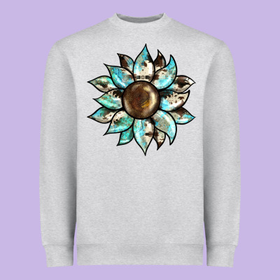 Sunflower Heavyweight Sweatshirt Designed By Barkaloodesign
