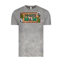 Cloud Rock soccer mom with ball and cactus and serape licanse plate Vintage Tee - Artiststas
