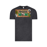 Vintage Black soccer mom with ball and cactus and serape licanse plate Vintage Tee - Artiststas