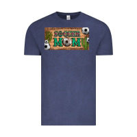 Vintage Denim soccer mom with ball and cactus and serape licanse plate Vintage Tee - Artiststas