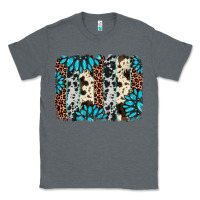 Charcoal Heather gemstone leopard cowhide brushstroke Classic Tee - AdoDesignShop