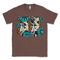 Chestnut gemstone leopard cowhide brushstroke Classic Tee - AdoDesignShop