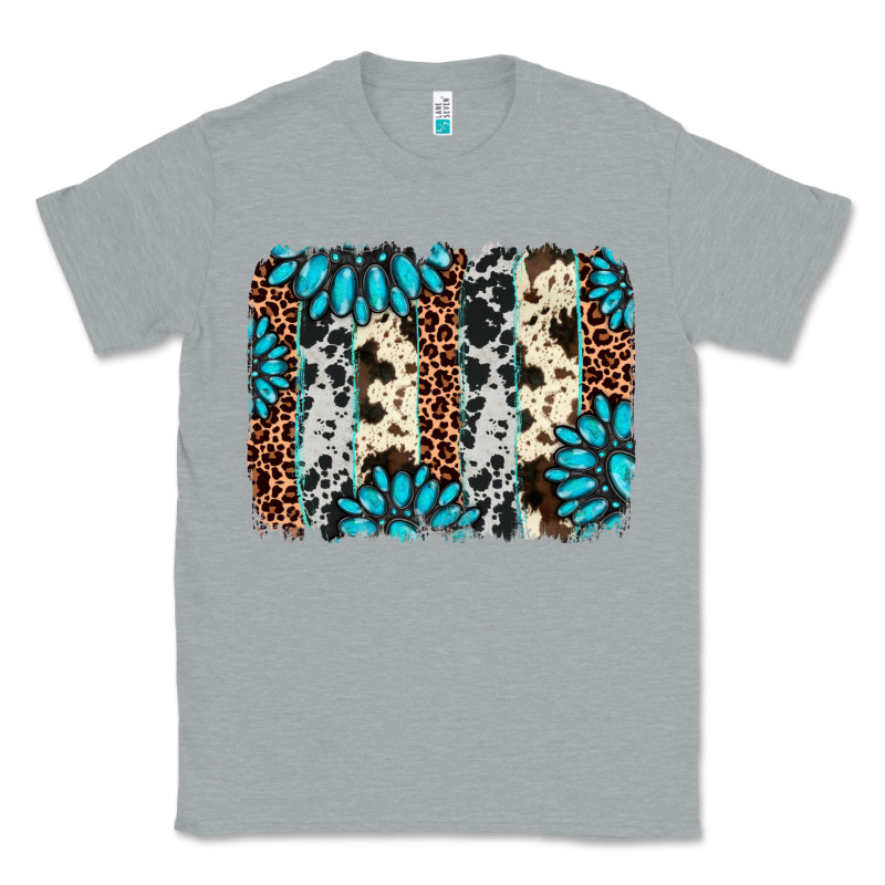 Gemstone Leopard Cowhide Brushstroke Classic Tee by AdoDesignShop | Teevron