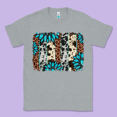 Gemstone Leopard Cowhide Brushstroke Classic Tee Designed By Adodesignshop