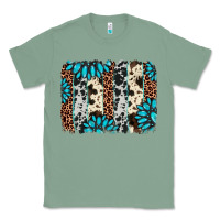 Sage gemstone leopard cowhide brushstroke Classic Tee - AdoDesignShop