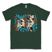 Sports Green gemstone leopard cowhide brushstroke Classic Tee - AdoDesignShop