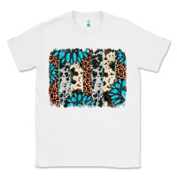 White gemstone leopard cowhide brushstroke Classic Tee - AdoDesignShop