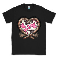 Black western cowhide heart Classic Tee - CowhideDigitalArt