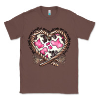 Chestnut western cowhide heart Classic Tee - CowhideDigitalArt