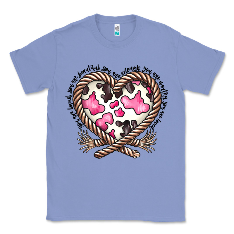 Western Cowhide Heart Classic Tee by CowhideDigitalArt | Teevron
