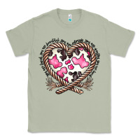 Matcha western cowhide heart Classic Tee - CowhideDigitalArt