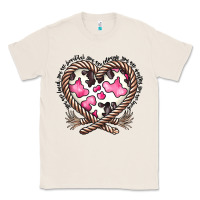 Natural western cowhide heart Classic Tee - CowhideDigitalArt