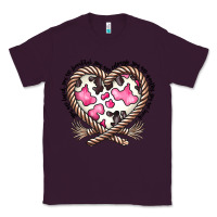 Plum western cowhide heart Classic Tee - CowhideDigitalArt
