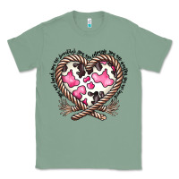 Sage western cowhide heart Classic Tee - CowhideDigitalArt