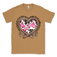 Toasted Coconut western cowhide heart Classic Tee - CowhideDigitalArt