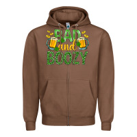 Chestnut Bad And Boozy St. Patricks Zipper Hoodie - BundleAndBundleShop