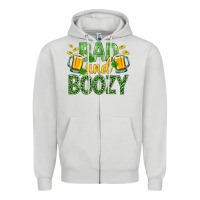 Dove Grey Bad And Boozy St. Patricks Zipper Hoodie - BundleAndBundleShop