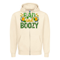 Sandshell Bad And Boozy St. Patricks Zipper Hoodie - BundleAndBundleShop