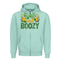 Seafoam Bad And Boozy St. Patricks Zipper Hoodie - BundleAndBundleShop