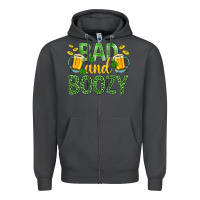 Smoke Bad And Boozy St. Patricks Zipper Hoodie - BundleAndBundleShop