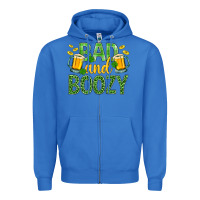 True Royal Bad And Boozy St. Patricks Zipper Hoodie - BundleAndBundleShop