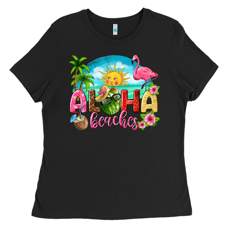 Aloha Beaches Ladies Tee by texasbilliewilder | Teevron