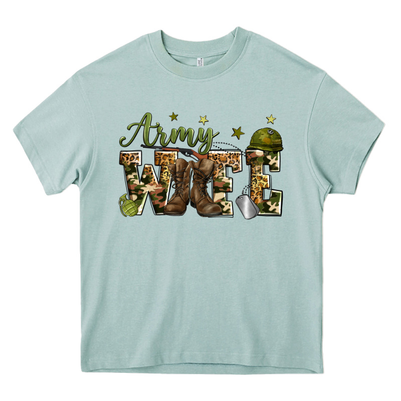 Army Wife Heavy Core Tee by Zillion Design Studio | Teevron