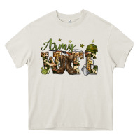 Cream army wife Heavy Core Tee - Zillion Design Studio