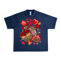 Navy valentines day skeleton Urban Heavy Tee - NancyCooperArtShop