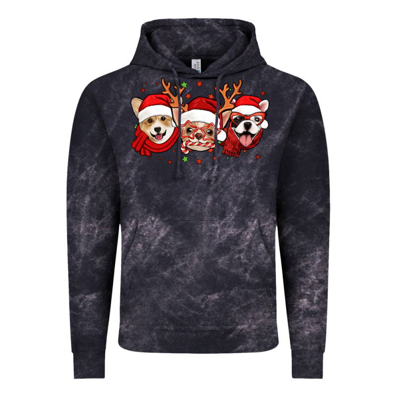 Christmas Dogs Corgi Chihuahua Frenchie Vintage Hoodie by Jasminsmagicworld | Teevron