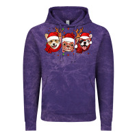 Cloud Purple christmas dogs corgi chihuahua frenchie Vintage Hoodie - Jasminsmagicworld