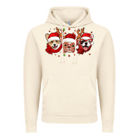 Vintage Artic christmas dogs corgi chihuahua frenchie Vintage Hoodie - Jasminsmagicworld