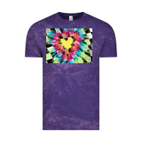 Cloud Purple tie dye hearth shaped race flag background 3200x2400 Vintage Tee - AdoDesignShop