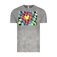 Cloud Rock tie dye hearth shaped race flag background 3200x2400 Vintage Tee - AdoDesignShop