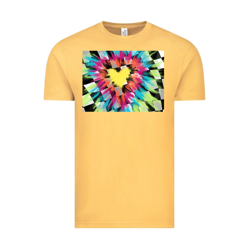 Tie Dye Hearth Shaped Race Flag Background 3200x2400 Vintage Tee by AdoDesignShop | Teevron