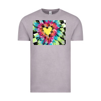 Vintage Zinc tie dye hearth shaped race flag background 3200x2400 Vintage Tee - AdoDesignShop