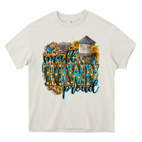 Cream small town proud Heavy Core Tee - Zillion Design Studio