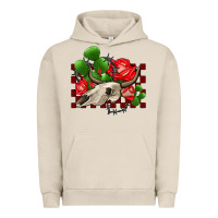 Pigment French Oak bullskull rose and cactus olivia Urban Hoodie - OliviaCreatesArt