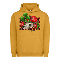 Pigment Peanut Butter bullskull rose and cactus olivia Urban Hoodie - OliviaCreatesArt